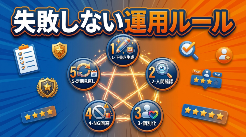 AI返信を効果的に活用するための失敗しない5つの運用ルール