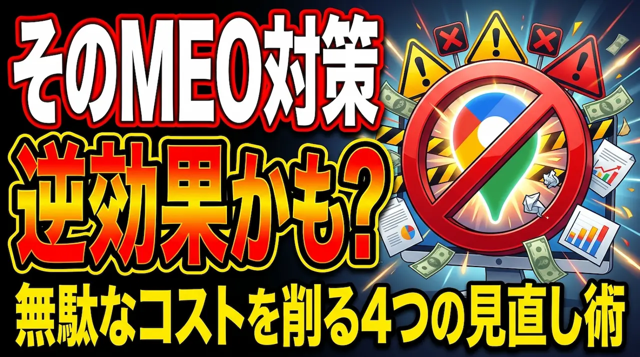 やってはいけないMEO施策4選。無駄な対策を見直すための警告サムネイル