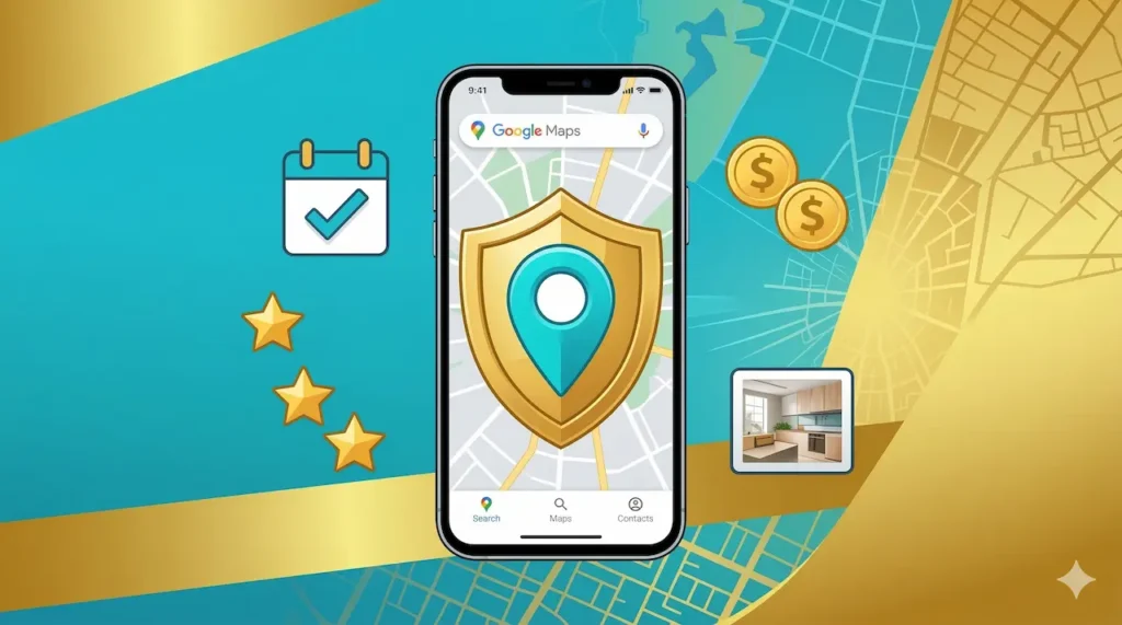 リフォーム・塗装業の集客の頭打ちや訪問販売の限界を、家と下向きの矢印などで表現したイラスト画像