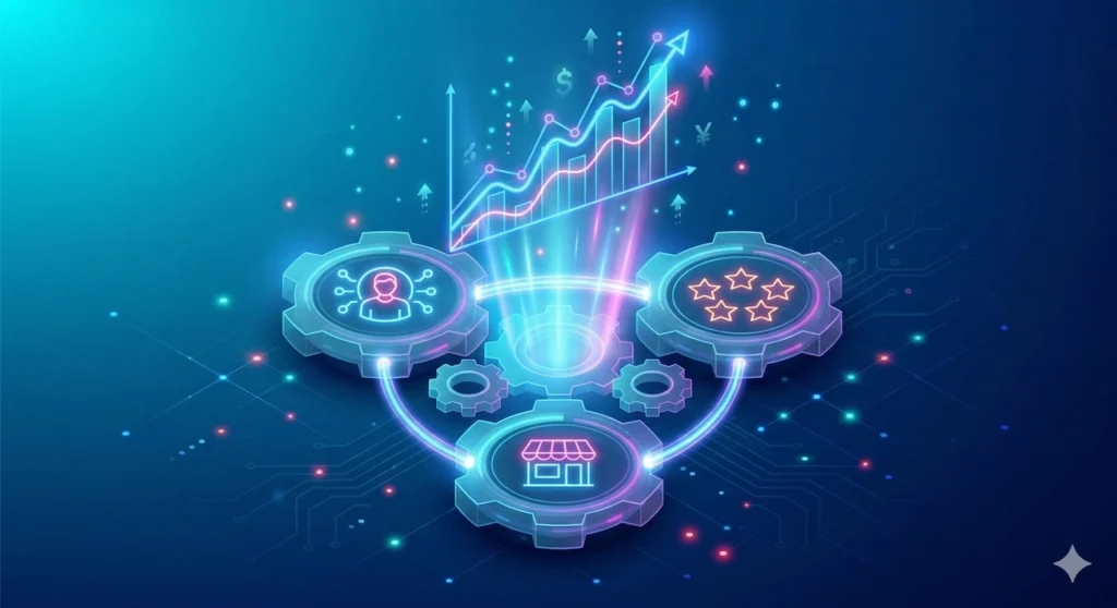 口コミ・GBP・ユーザー行動が連動してGoogleマップの順位を押し上げる仕組み